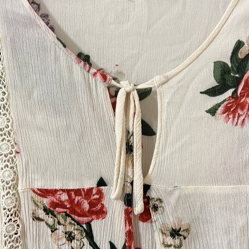 Blu Pepper S Women’s Floral Peasant Blouse - Picture 6 of 9